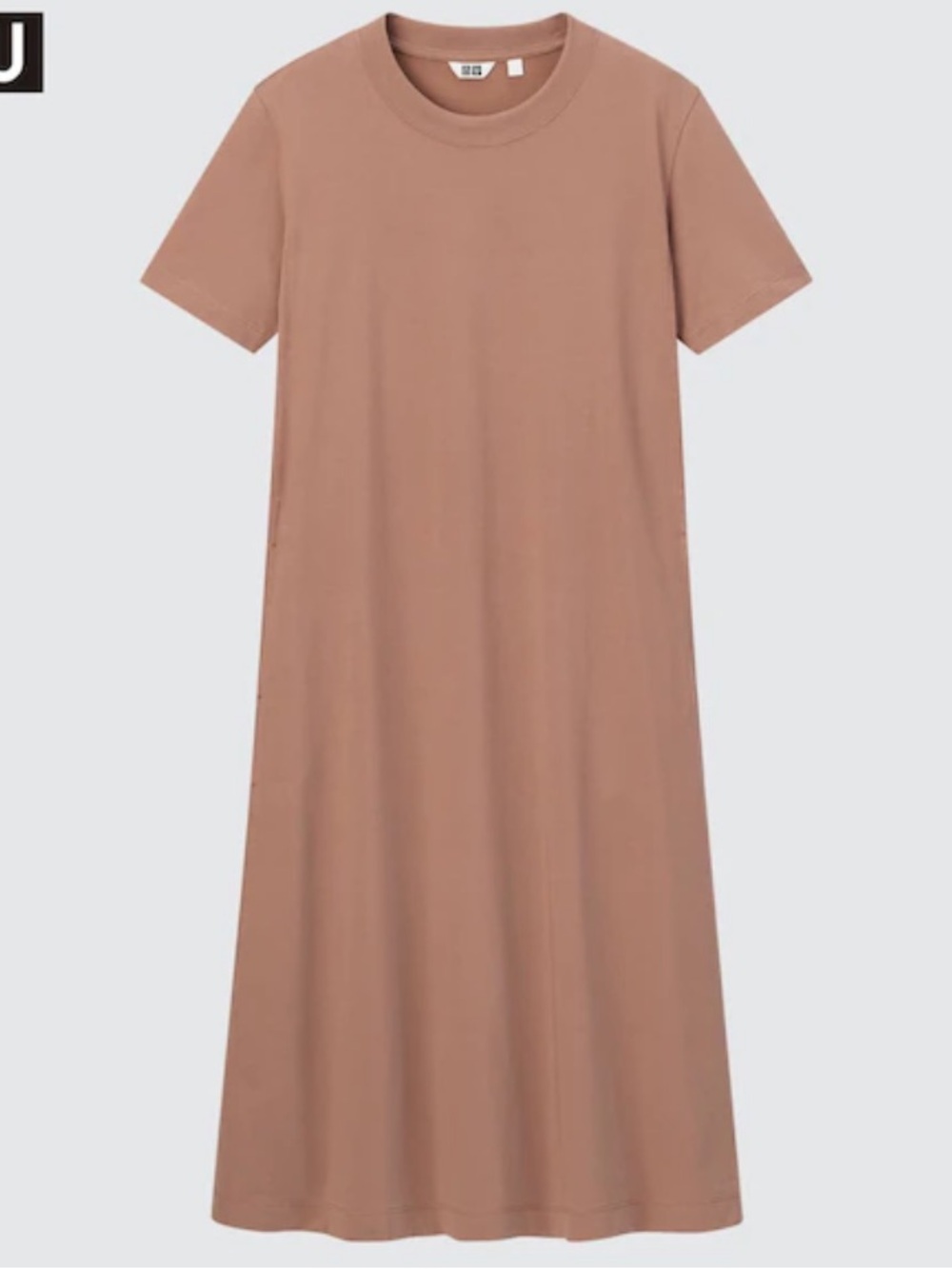 H&M Women’s Maxi T-Shirt Dress — Dusty Rose Brown